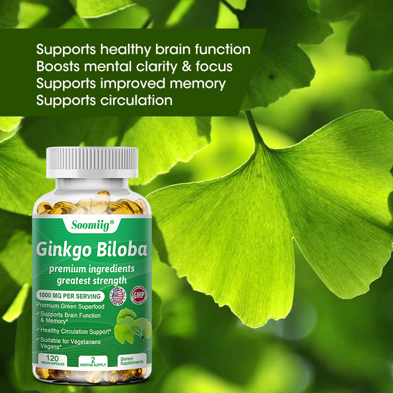 Ginger Tea - Ginkgo Biloba-capsules - Hersensupplement voor geheugen