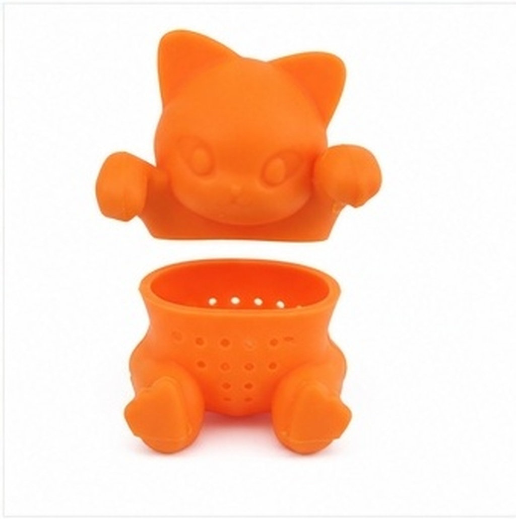 Siliconen theefilter voor katt - Herbal Tea recensie en prijs