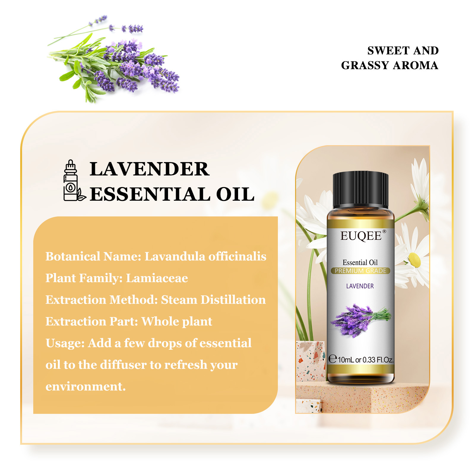 EUQEE 10ml Pure natuurlijke et - Lavender Oil recensie en prijs